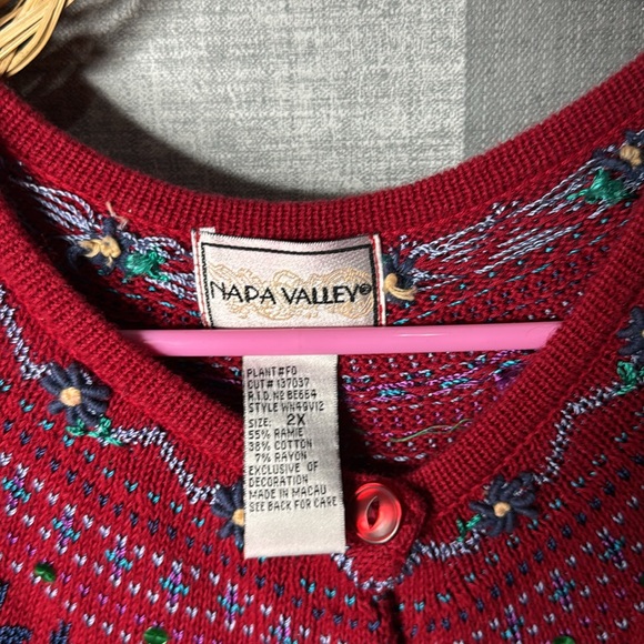 Vtg Napa Valley Woman’s Cardigan - Picture 5 of 8
